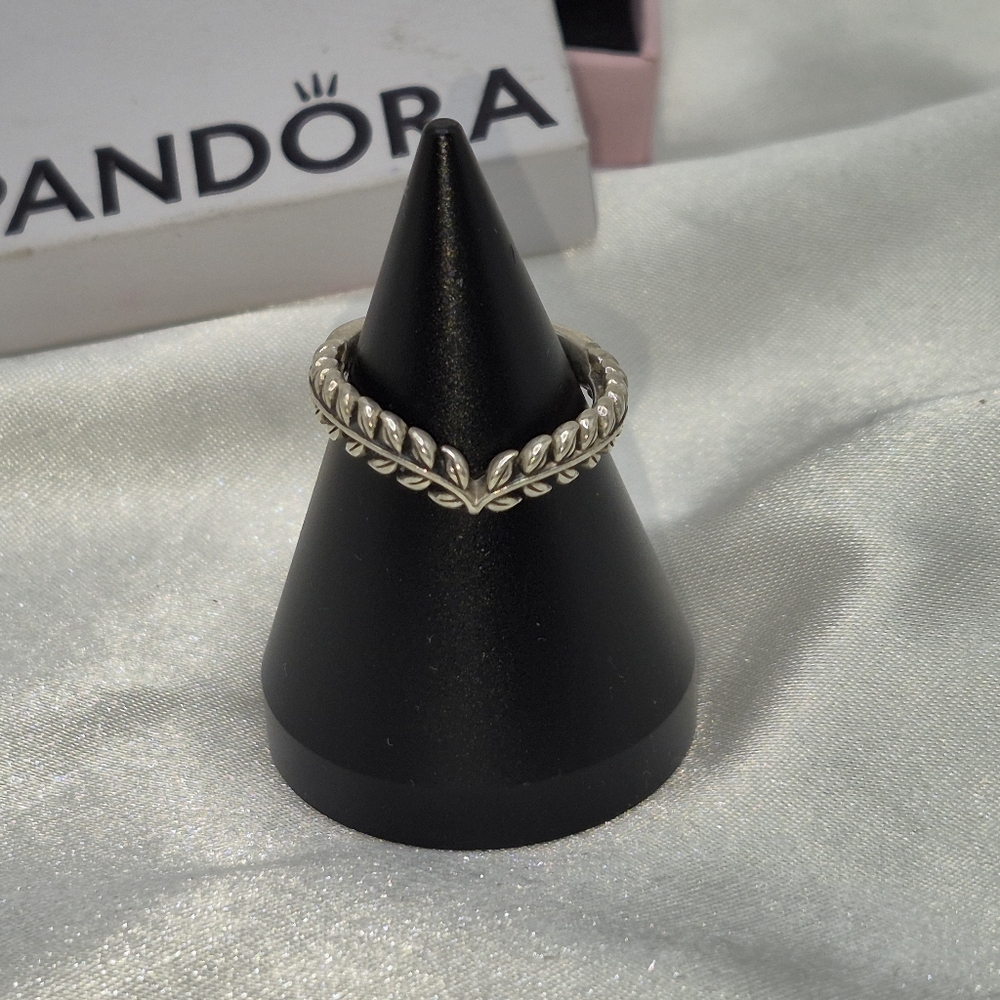 Pandora Ale Sterling Silver Wheat Grains Ring! Size 5. P11 Ale 925 50 - Picture 3 of 6